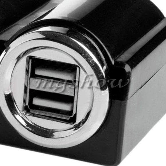 12V POWER SPLITTER ADAPTER WITH DUAL USB With 26 " CORD - Picture 3 of 4